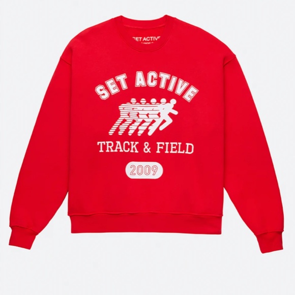 NWT SET ACTIVE Merch Crewneck - Track Star Limited Edition (XS) - Picture 2 of 6